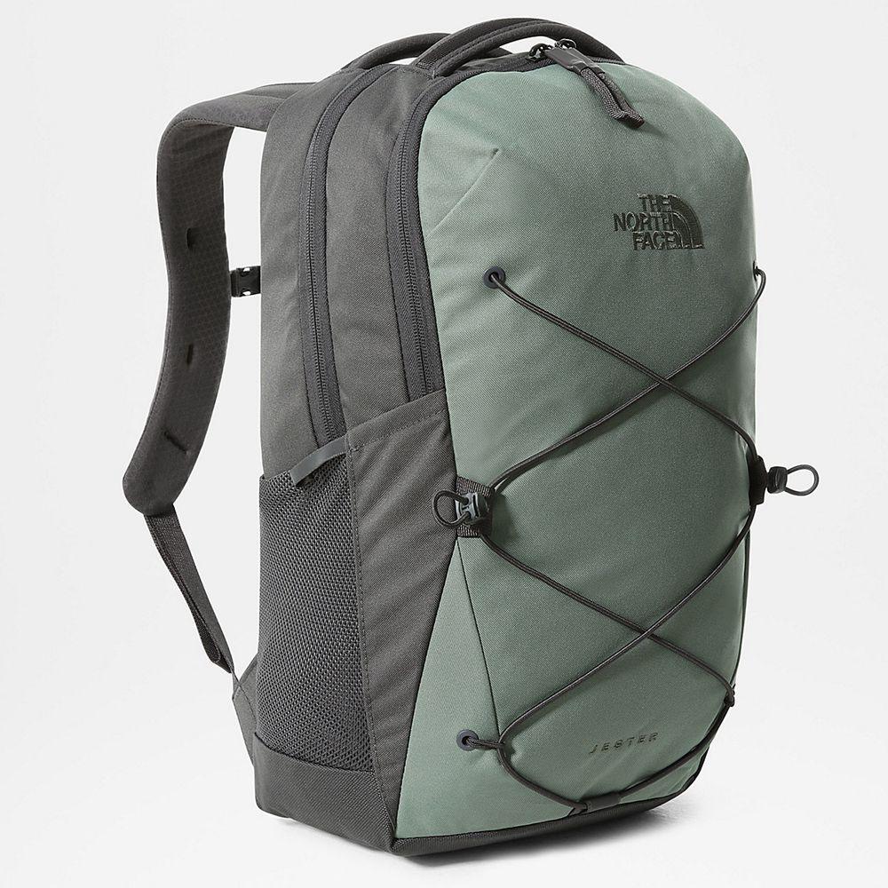 The North Face Jester Γυναικεια Σακιδιο Πλατησ - Πρασινο / Γκρι (JPQY91358)